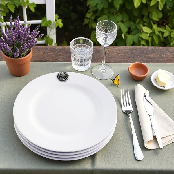 Arthur Court Bee Melamine Lunch Plates - Set Of 4