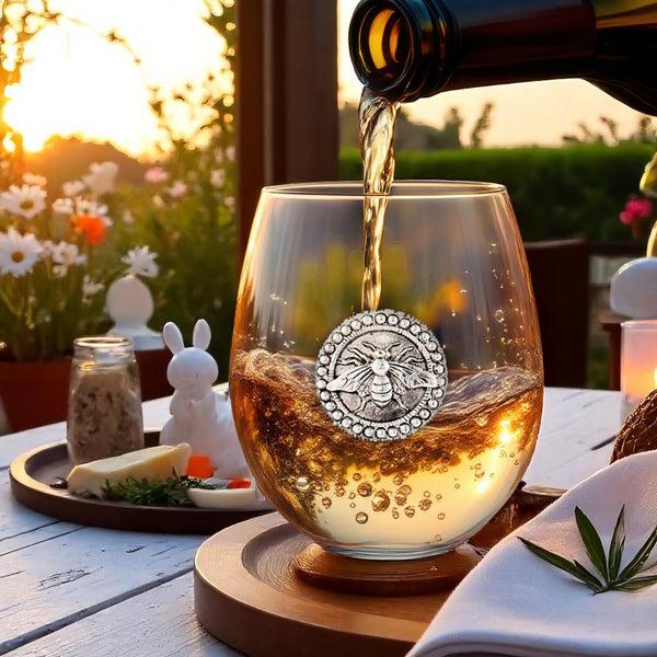 Arthur Court Bee Stemless Wine Glasses - Set Of 4