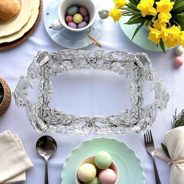 Arthur Court Bunny 3-Qt Casserole W/Pyrex