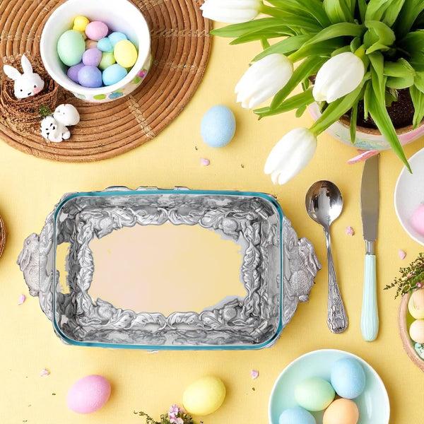 Arthur Court Bunny 3-Qt Casserole W/Pyrex