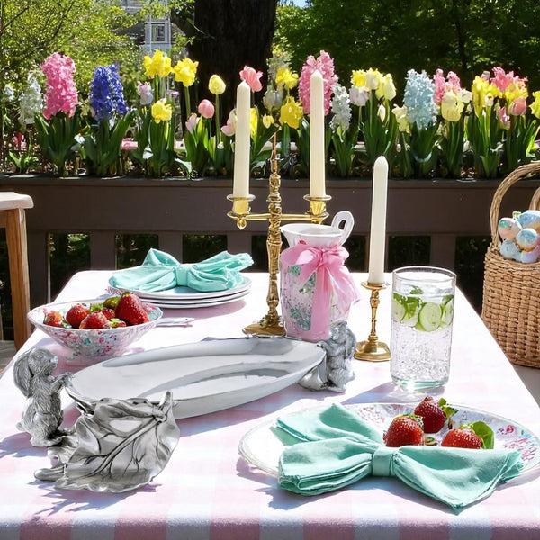 Arthur Court Bunny Centerpiece Tray