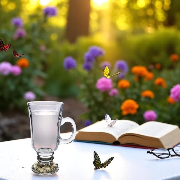 Arthur Court Butterfly 24 Gold Plated Glass Mug