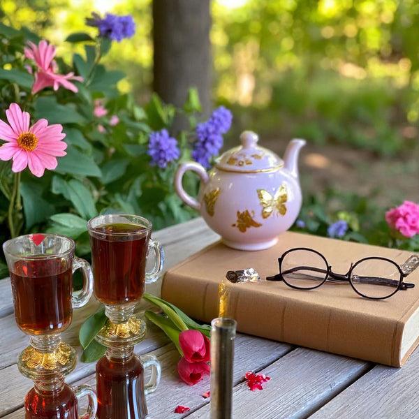 Arthur Court Butterfly 24 Gold Plated Glass Mug