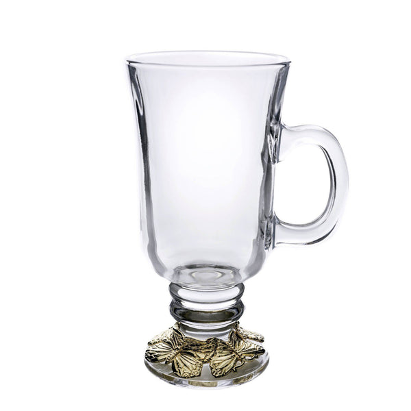 arthur court Butterfly 24 Gold Plated Glass Mug