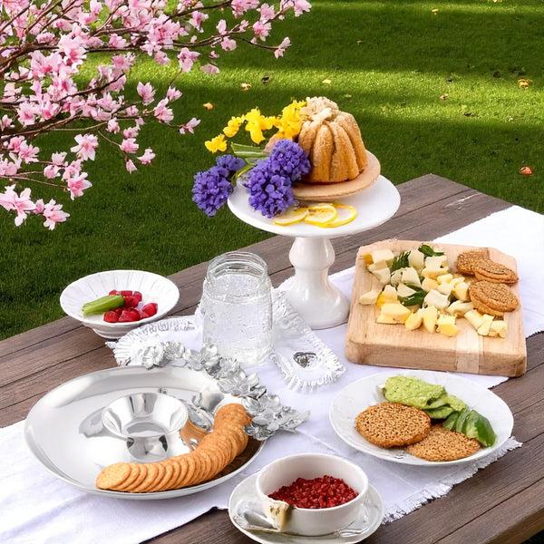 Arthur Court Butterfly And Dogwood Chip And Dip