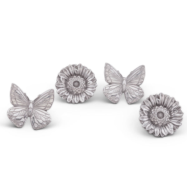 arthur court Butterfly and Flower Napkin Rings