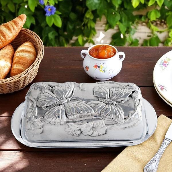 Arthur Court Butterfly Butter Dish