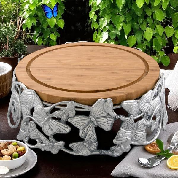Arthur Court Butterfly Cheese Pedestal