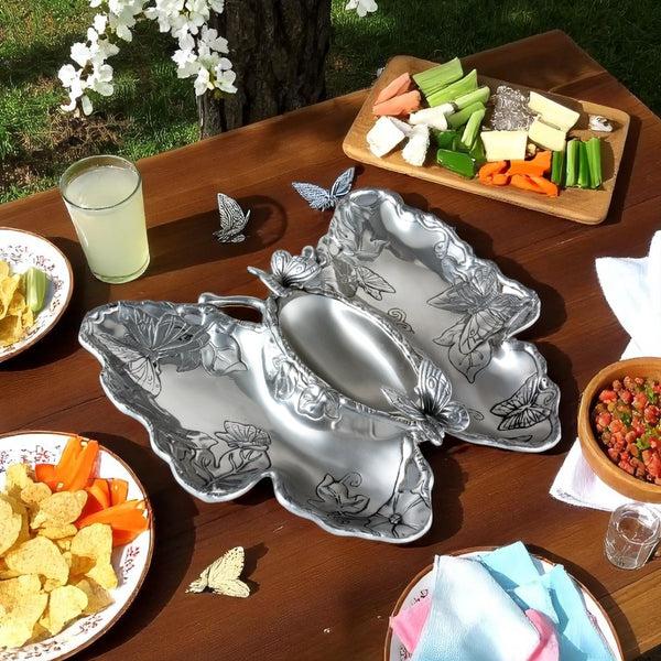 Arthur Court Butterfly Chip And Dip