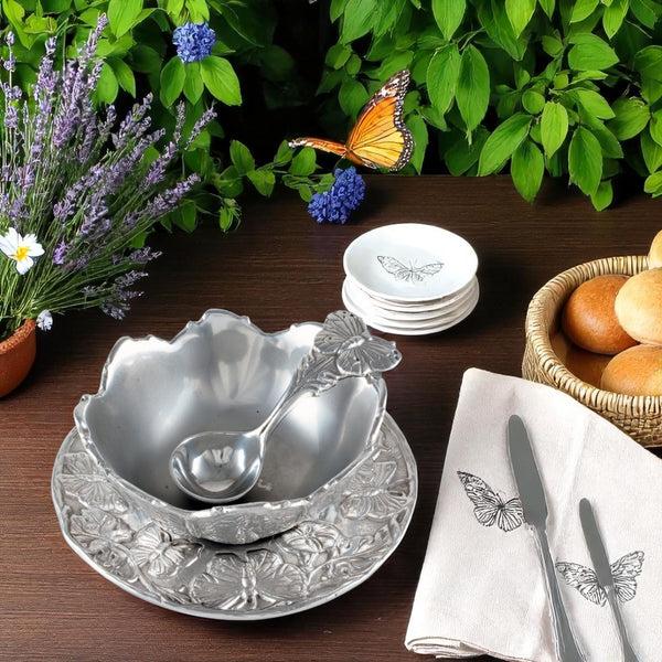 Arthur Court Butterfly Condiment Set 3-piece