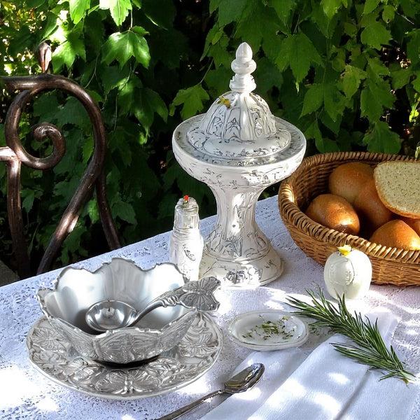 Arthur Court Butterfly Condiment Set 3-piece