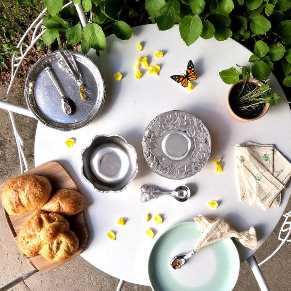 Arthur Court Butterfly Condiment Set 3-piece