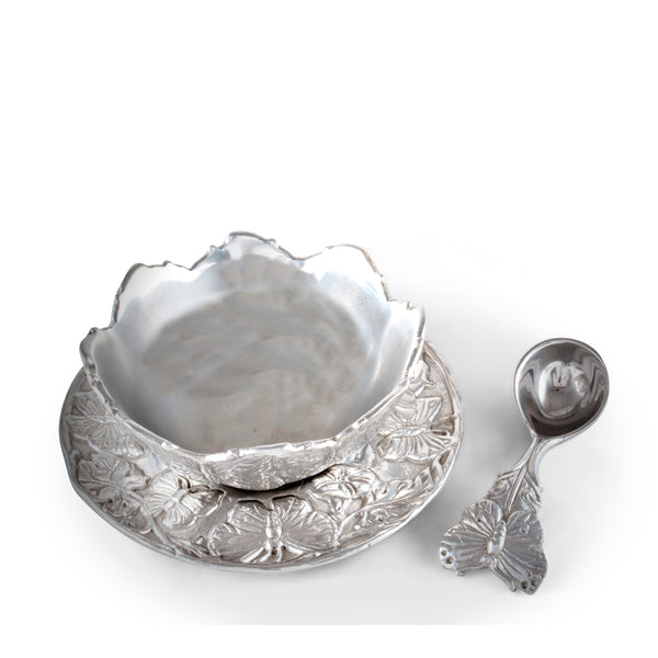 arthur court Butterfly Condiment Set 3-piece