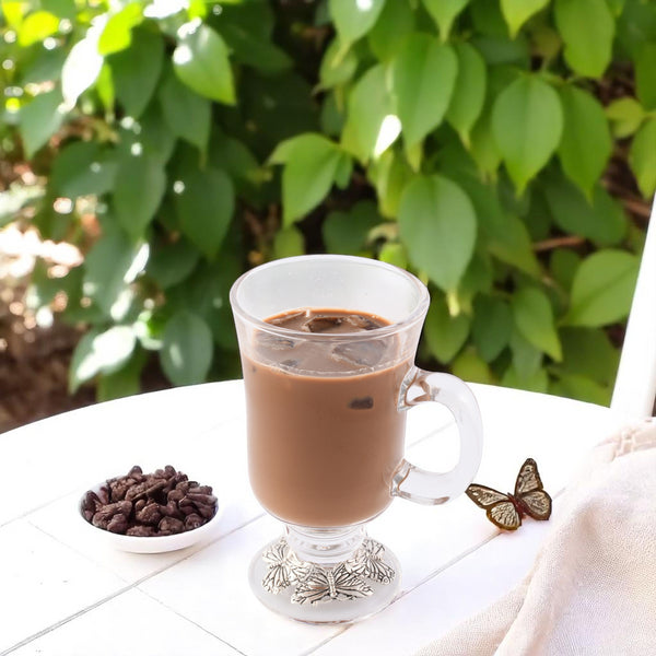 Arthur Court Butterfly Glass Mugs