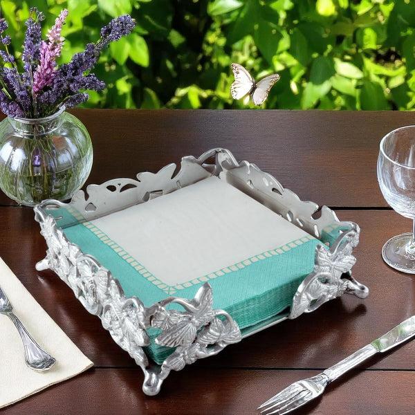 Arthur Court Butterfly Luncheon Napkin Box