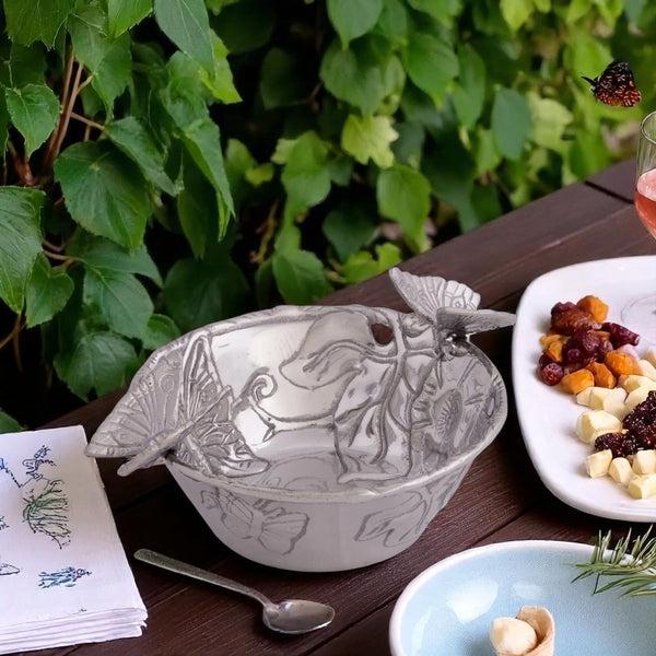 Arthur Court Butterfly Nut Bowl