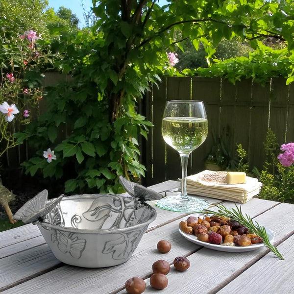 Arthur Court Butterfly Nut Bowl