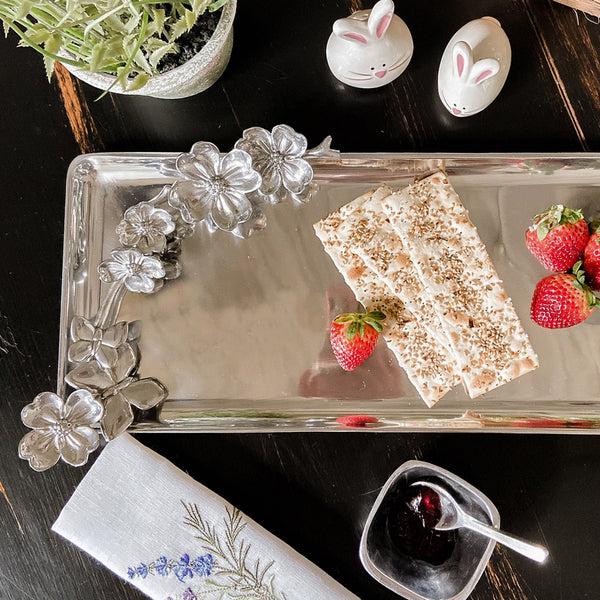 Arthur Court Butterfly Oblong Dogwood Tray
