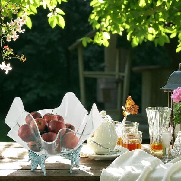 Arthur Court Butterfly Stand Acrylic Bowl 14