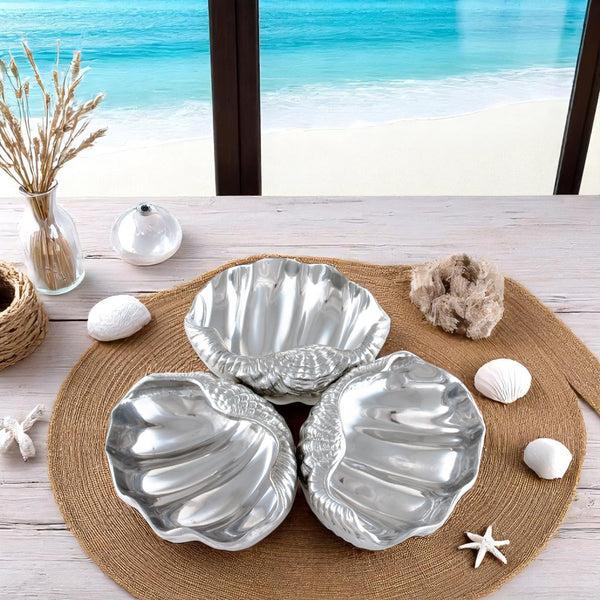 Arthur Court Clam 3-Bowl Server