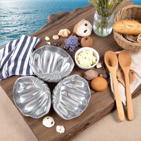 Arthur Court Clam 3-Bowl Server