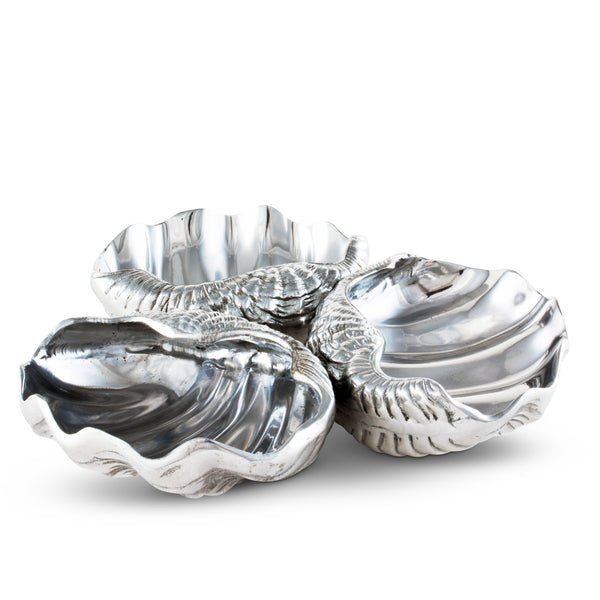 arthur court Clam 3-Bowl Server