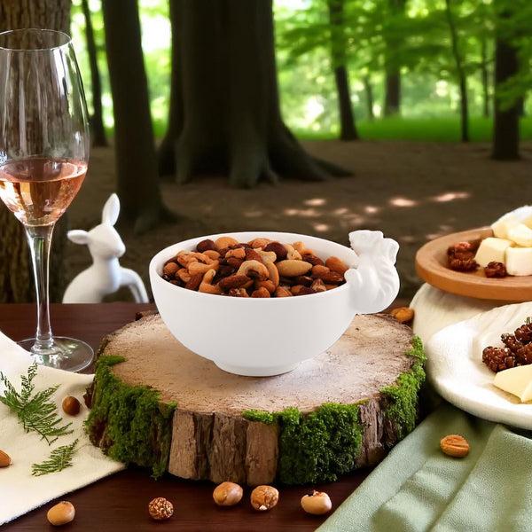 Arthur Court Climbing Squirrel Stoneware Nut Bowl