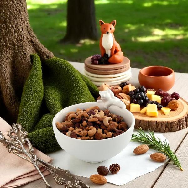 Arthur Court Climbing Squirrel Stoneware Nut Bowl