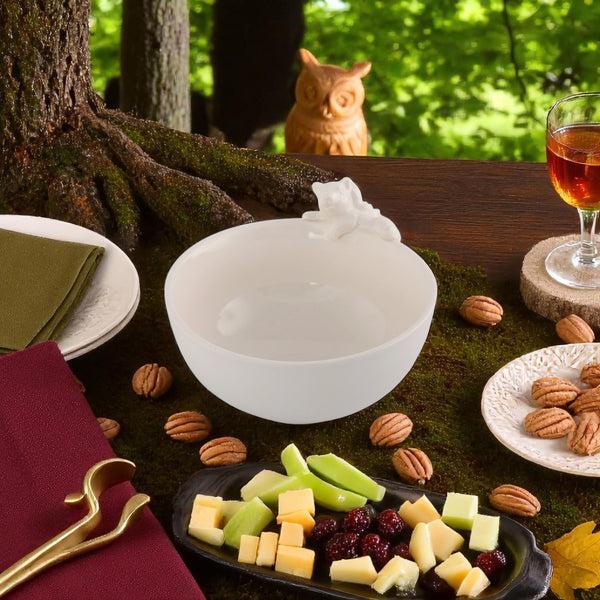 Arthur Court Climbing Squirrel Stoneware Nut Bowl