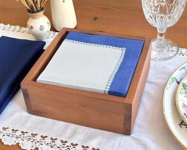 Arthur Court Cocktail Wood Napkin Box