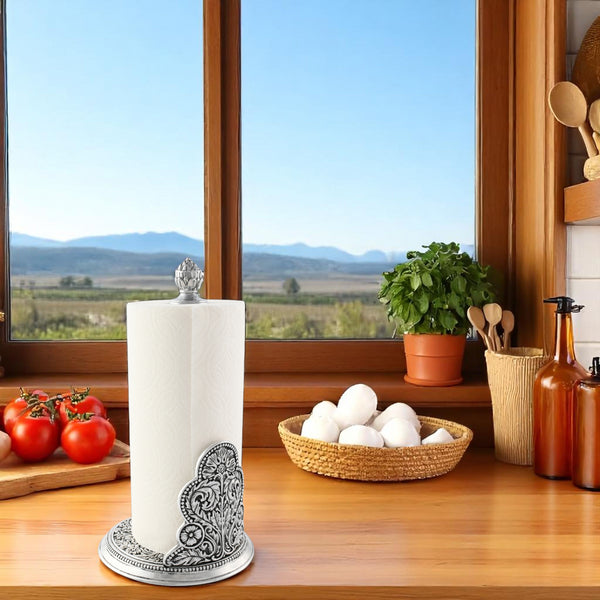 Arthur Court Concho Pattern Paper Towel Holder