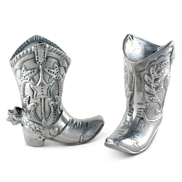 arthur court Cowboy Boot Salt and Pepper Set