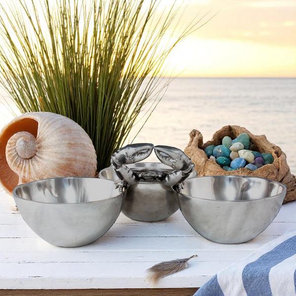 Arthur Court Crab 3-Bowl Bowl