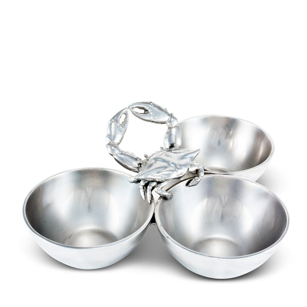 arthur court Crab 3-Bowl Bowl