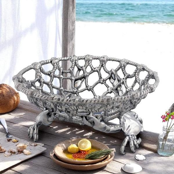 Arthur Court Crab And Net Fruit Basket