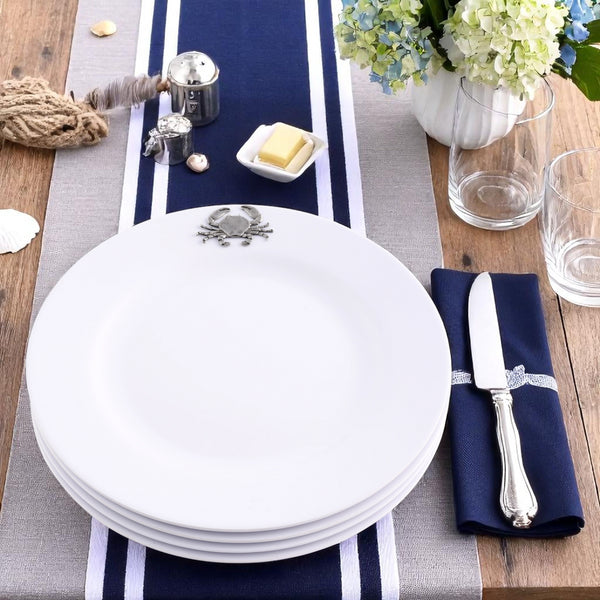 Arthur Court Crab Melamine Lunch Plates - Set Of 4