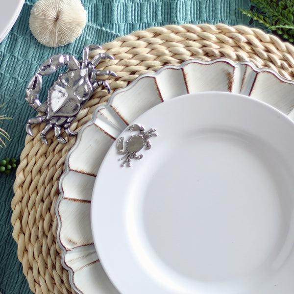 Arthur Court Crab Melamine Lunch Plates - Set Of 4