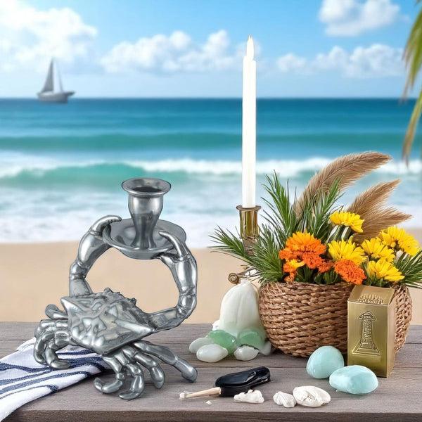 Arthur Court Crab Taper Candle Holders