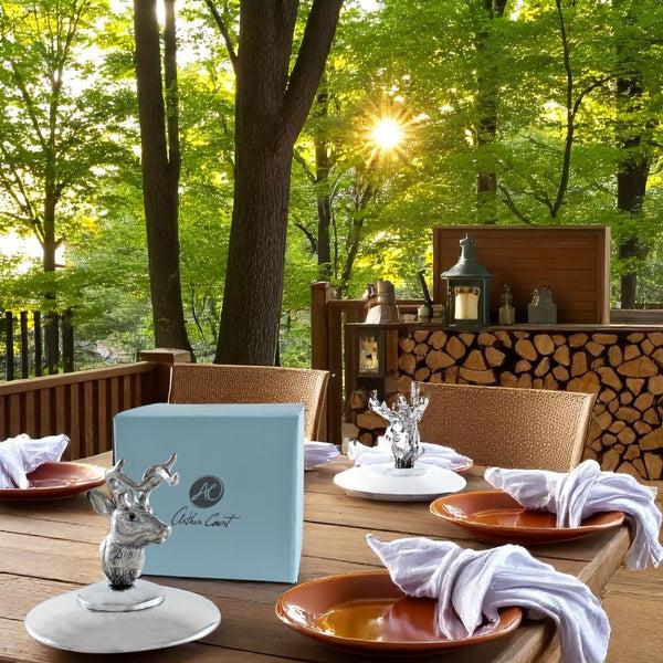 Arthur Court Deer Napkin Weight