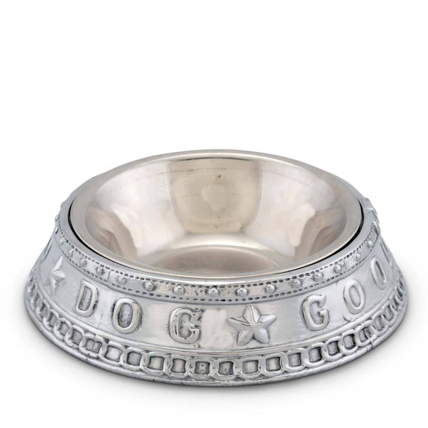 Arthur Court Dog Feeding Bowl Good Dog Crown