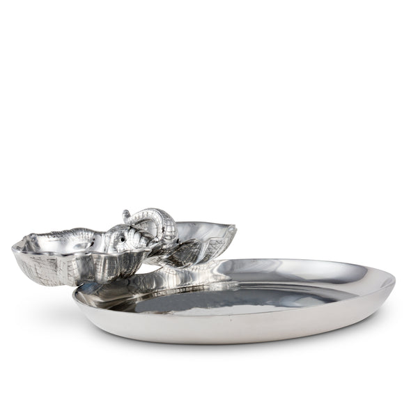 Arthur Court Elephant 14 Round Chip & Dip