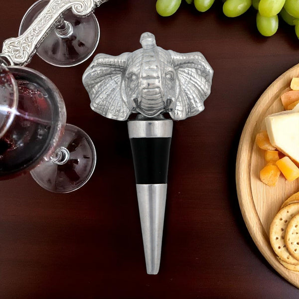 Arthur Court Elephant Bottle Stopper