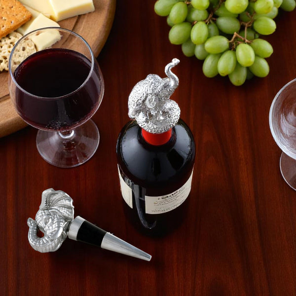 Arthur Court Elephant Bottle Stopper