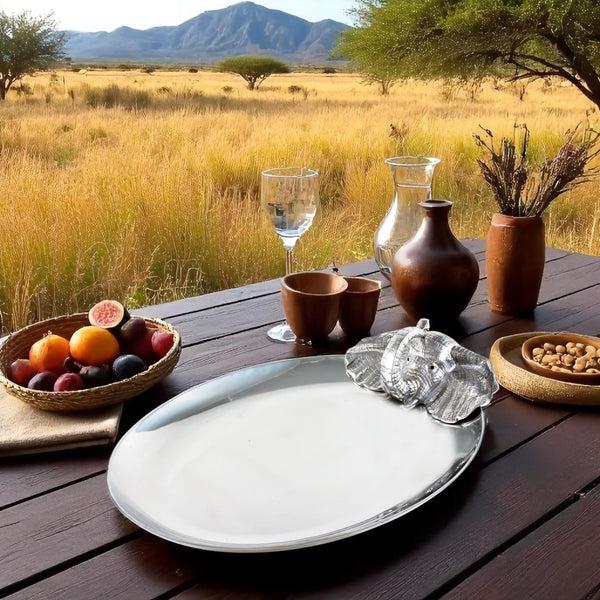 Arthur Court Elephant Oval Platter