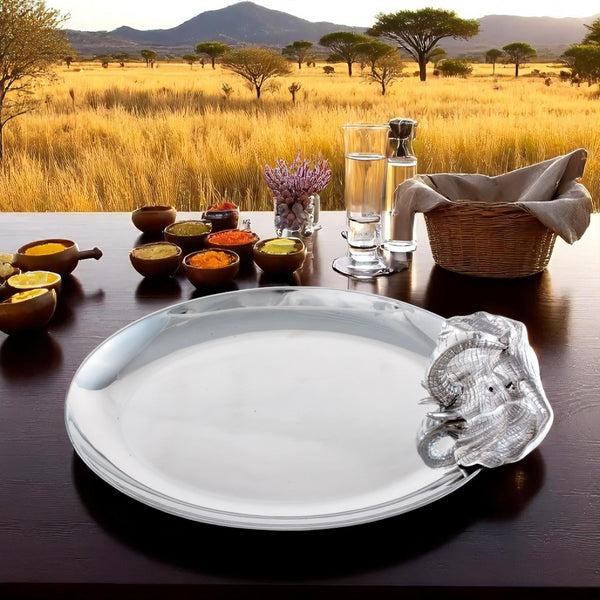 Arthur Court Elephant Oval Platter