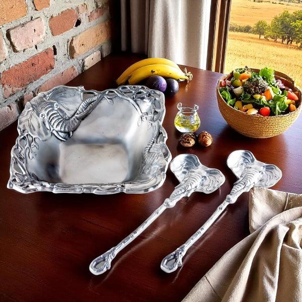 Arthur Court Elephant Salad Set 3-Pc