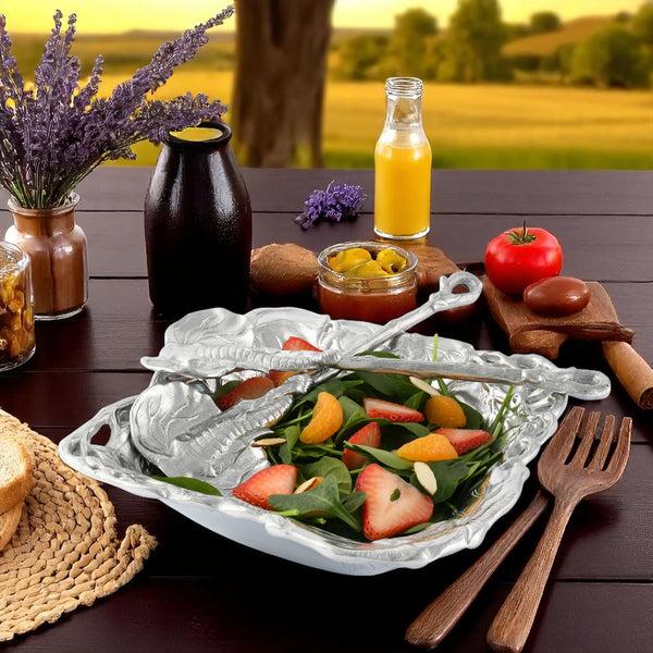 Arthur Court Elephant Salad Set 3-Pc