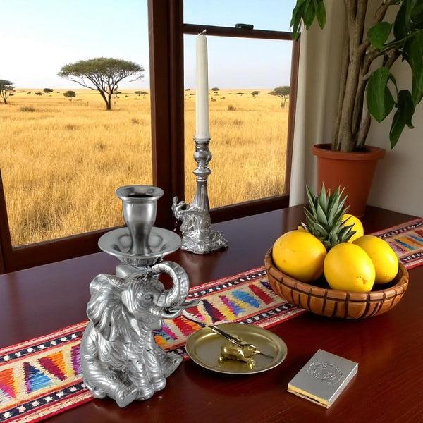 Arthur Court Elephant Taper Candle Holder