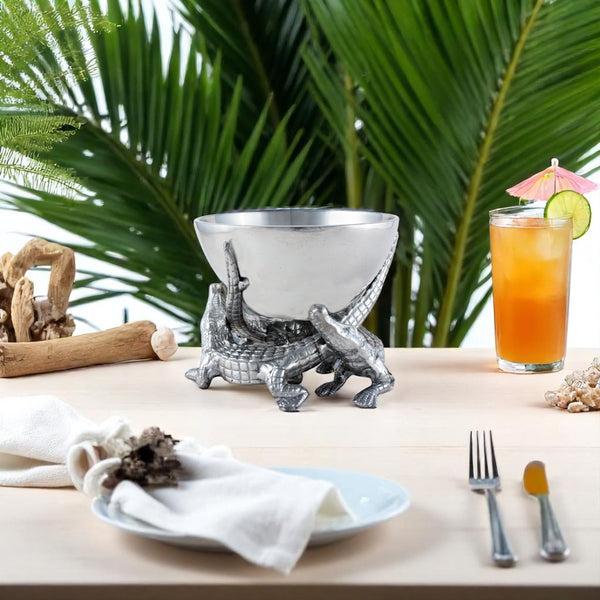 Arthur Court Elevated Alligator Bowl 5.5 Inches