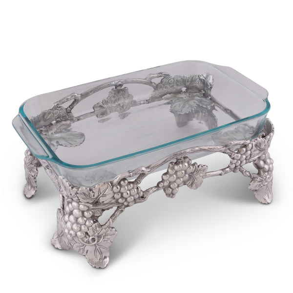 arthur court Elevated Grape Pyrex Holder 3qt